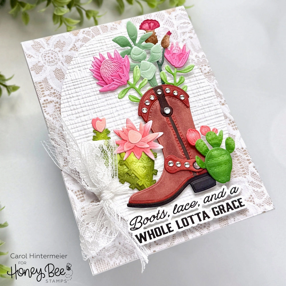 limited vegan Saddle Up - 6X8 Stamp Set