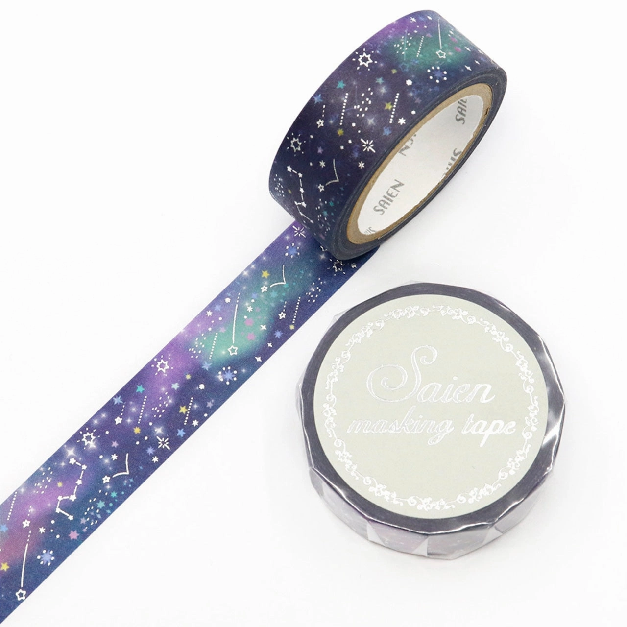solid recycled Saien Foil Washi Tape - Planetarium