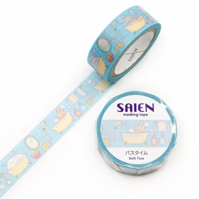 synthetic thin Saien Washi Tape - Bath Time