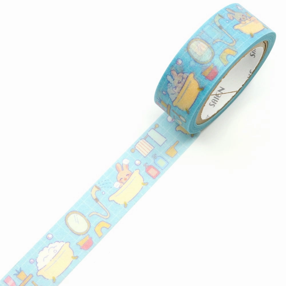 Saien Washi Tape - Bath Time alloy