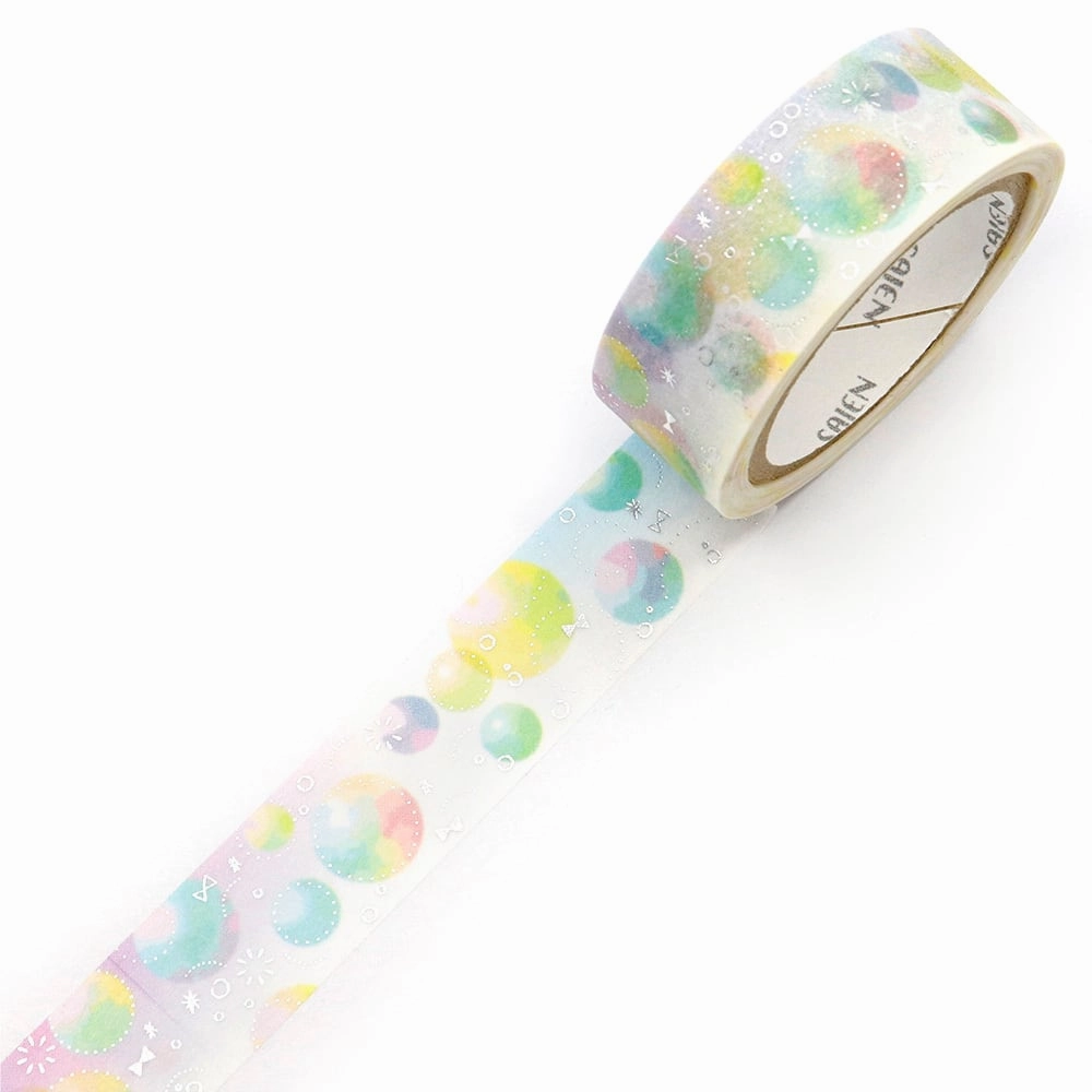matte nonslip Saien Washi Tape - Bubble Sabon