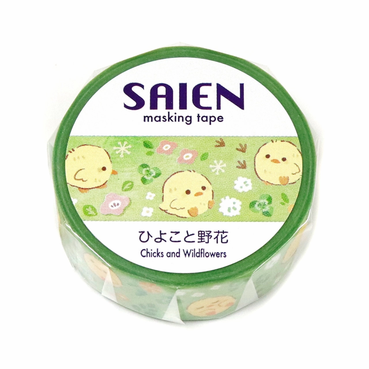 exclusive flat Saien Washi Tape - Chicks And Wildflowers