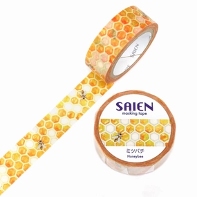 Saien Washi Tape - Honeybee shiny