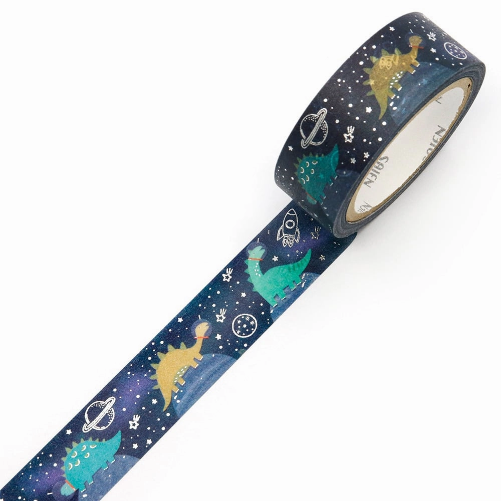 Saien Washi Tape - Space Dinosaur boxed special