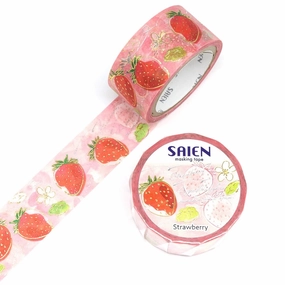 rubber premium Saien Washi Tape - Strawberry