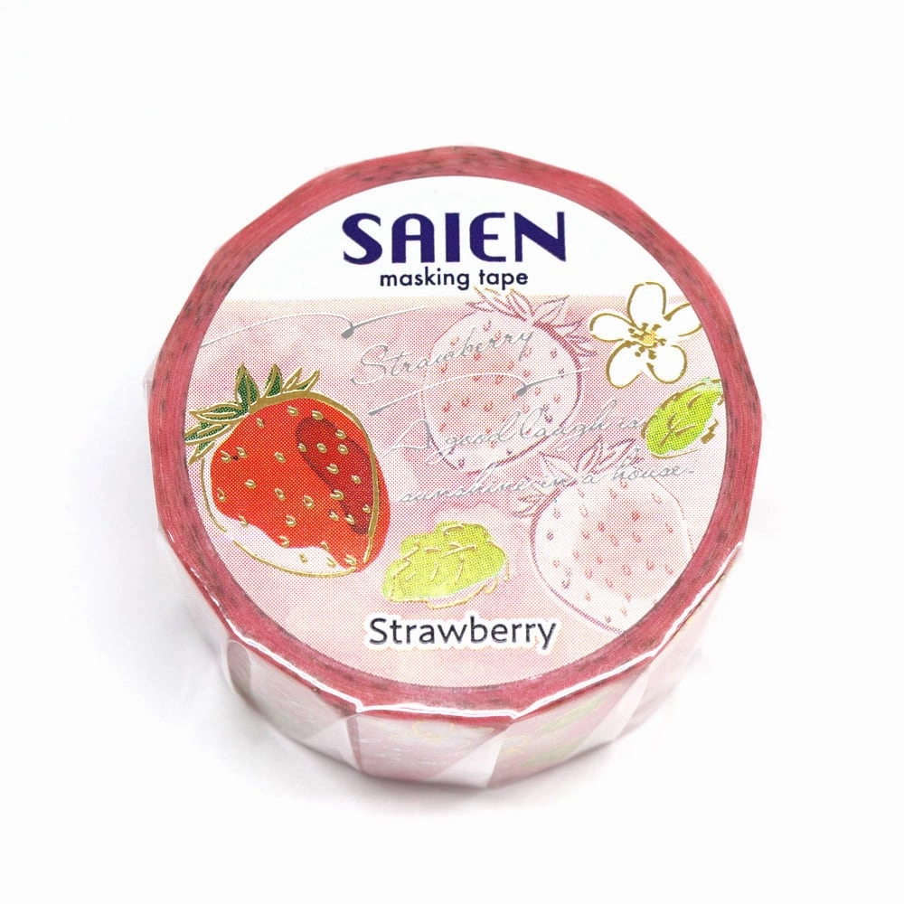 shockproof Saien Washi Tape - Strawberry