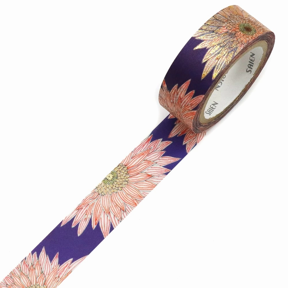 magnetic quickdry Saien Washi Tape Paris Collection - Florilege