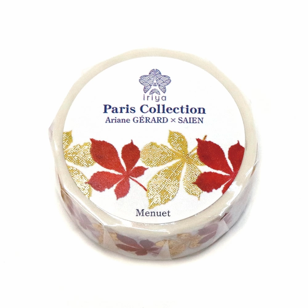 expandable thin Saien Washi Tape Paris Collection - Menuet