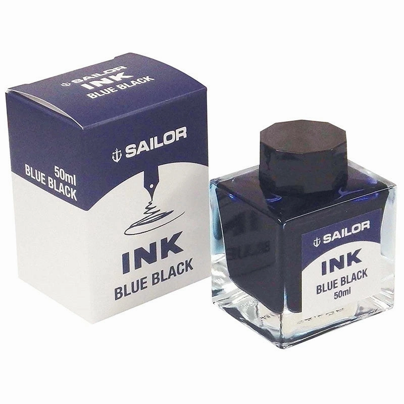nonslip Sailor Blue Black Ink - 50Ml