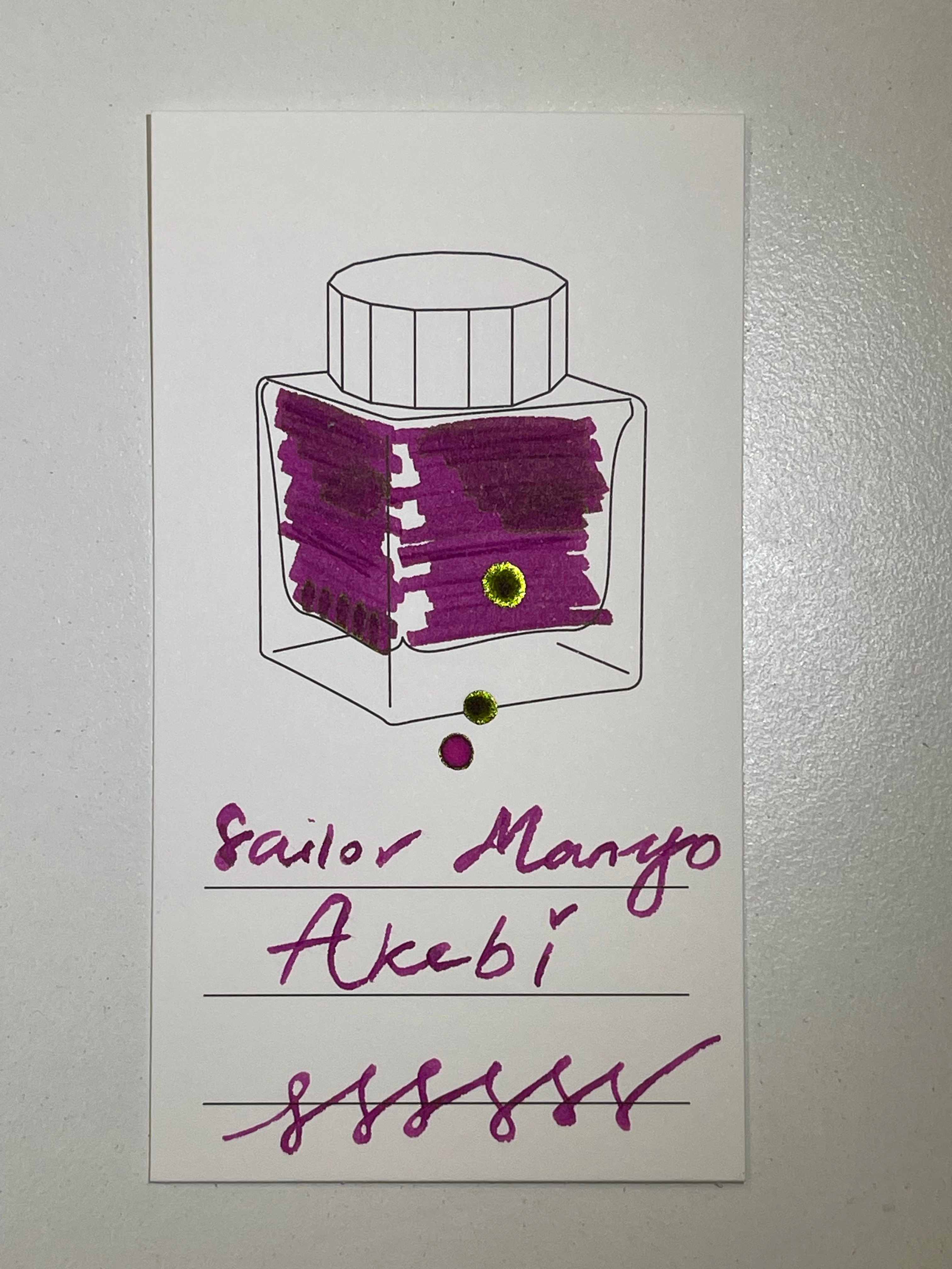 Sailor Manyo Ink - Akebi 50Ml robust