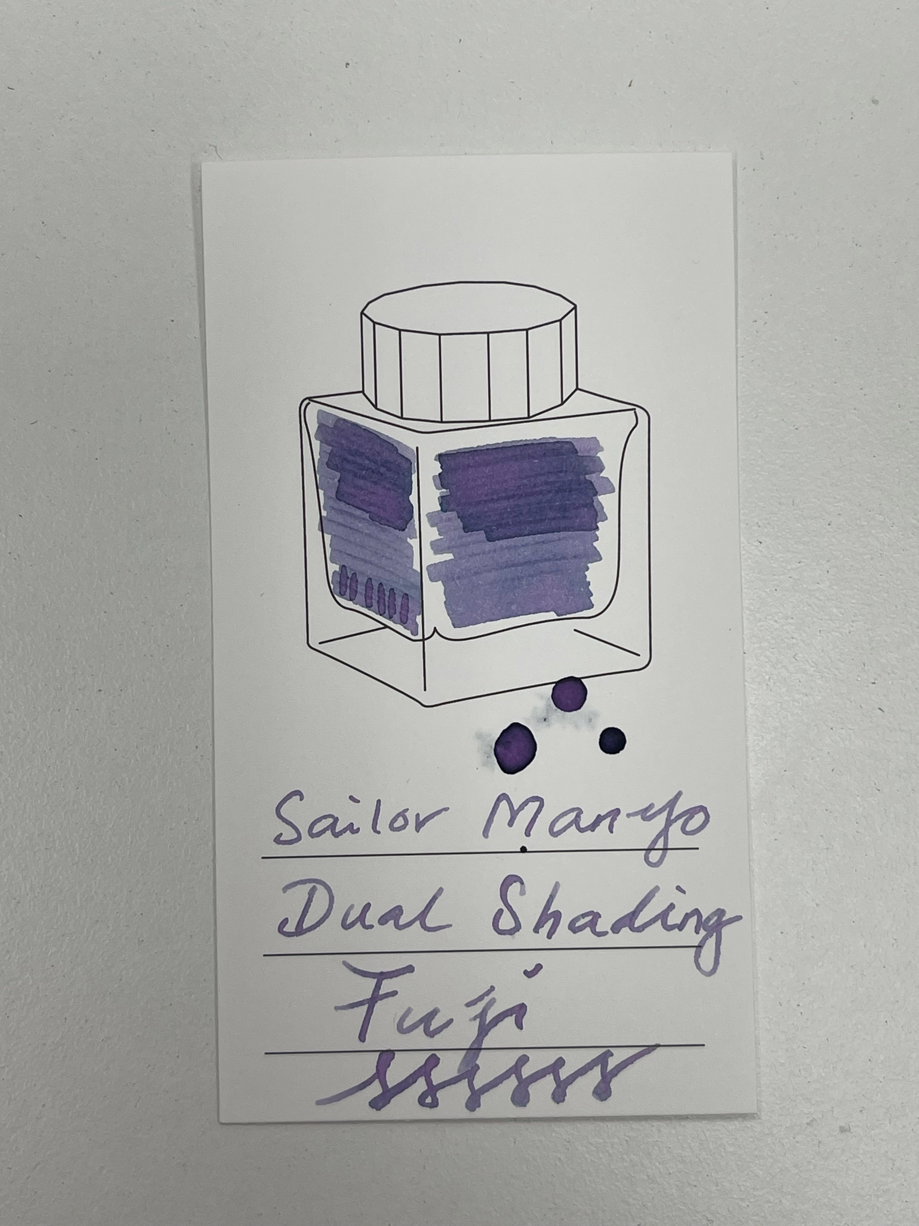 Sailor Manyo Ink - Fuji 50Ml sturdy neutral