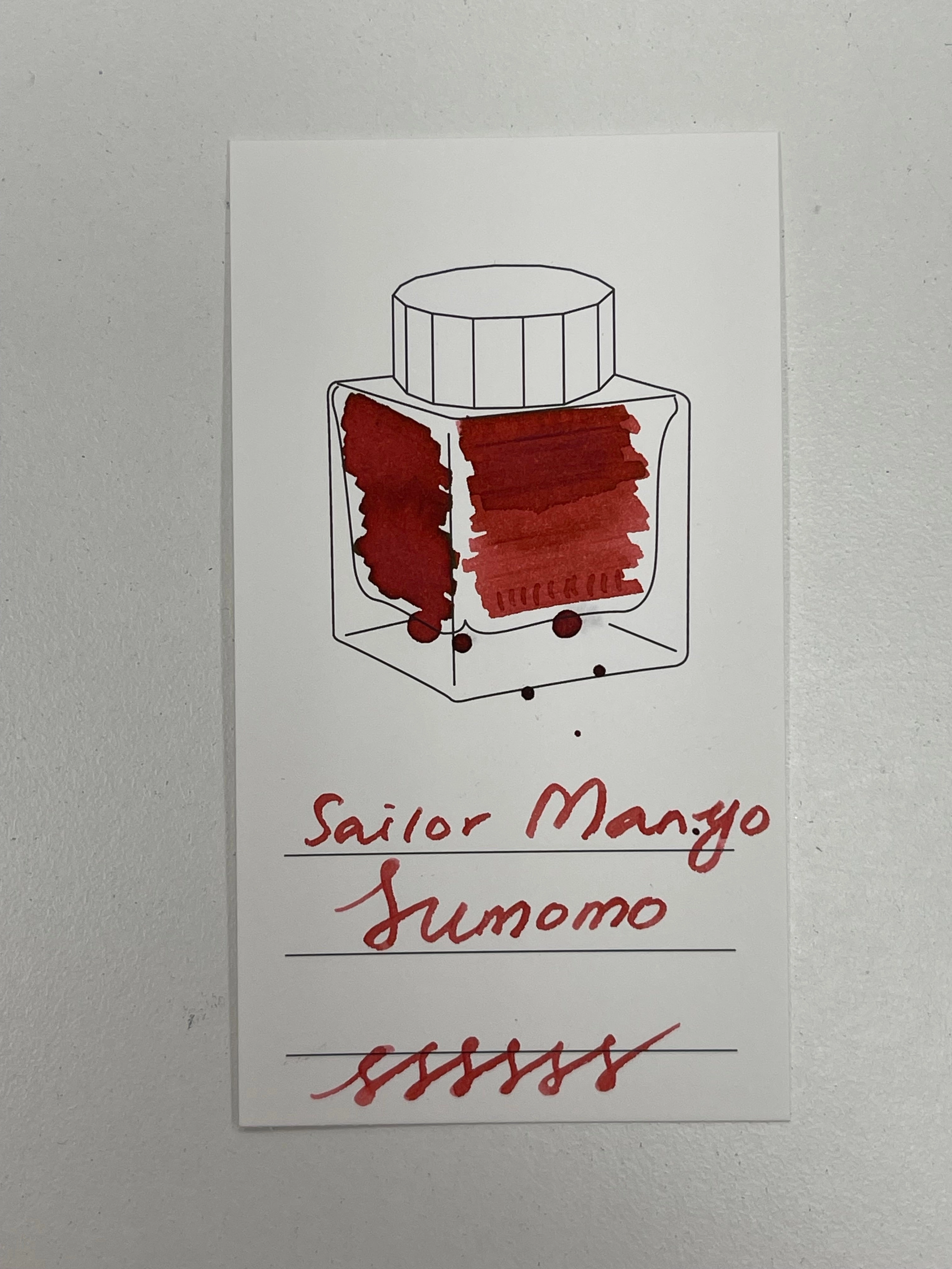 Sailor Manyo Ink - Sumomo 50Ml tall classic