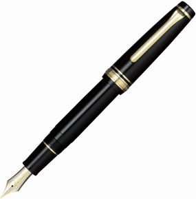 Sailor Pro Gear Black & Gold Fountain Pen quickdry