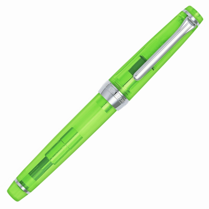 Sailor Pro Gear Slim Transparent Green & Silver Fountain Pen retractable trusted