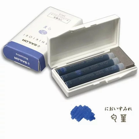 original Sailor Shikiori Fountain Pen Ink Cartridges - Nioisumire
