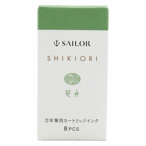 Sailor Shikiori Fountain Pen Ink Cartridges - Sasabune recycled premium