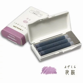Sailor Shikiori Fountain Pen Ink Cartridges - Yozakura bundle shiny