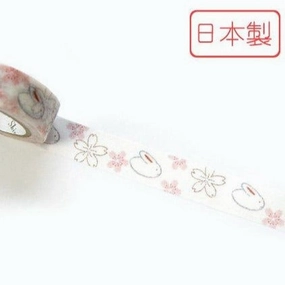 wooden large Sakura & Usagi Bunny Washi Tape ? Shinzi Katoh Design