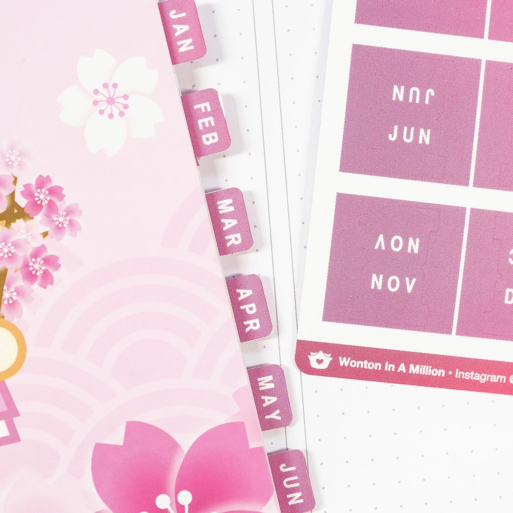 Sakura Monthly Tab Stickers pastel