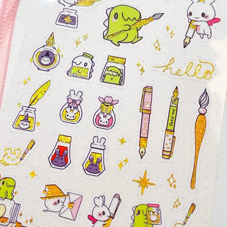 reliable affordable Sakuradragon Pen Pals Clear Sticker Sheet