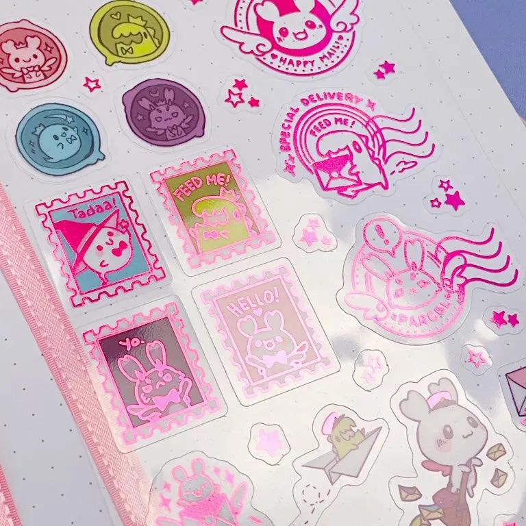 Sakuradragon Tiny Rpg Mail Clear Sticker Sheet vivid exclusive