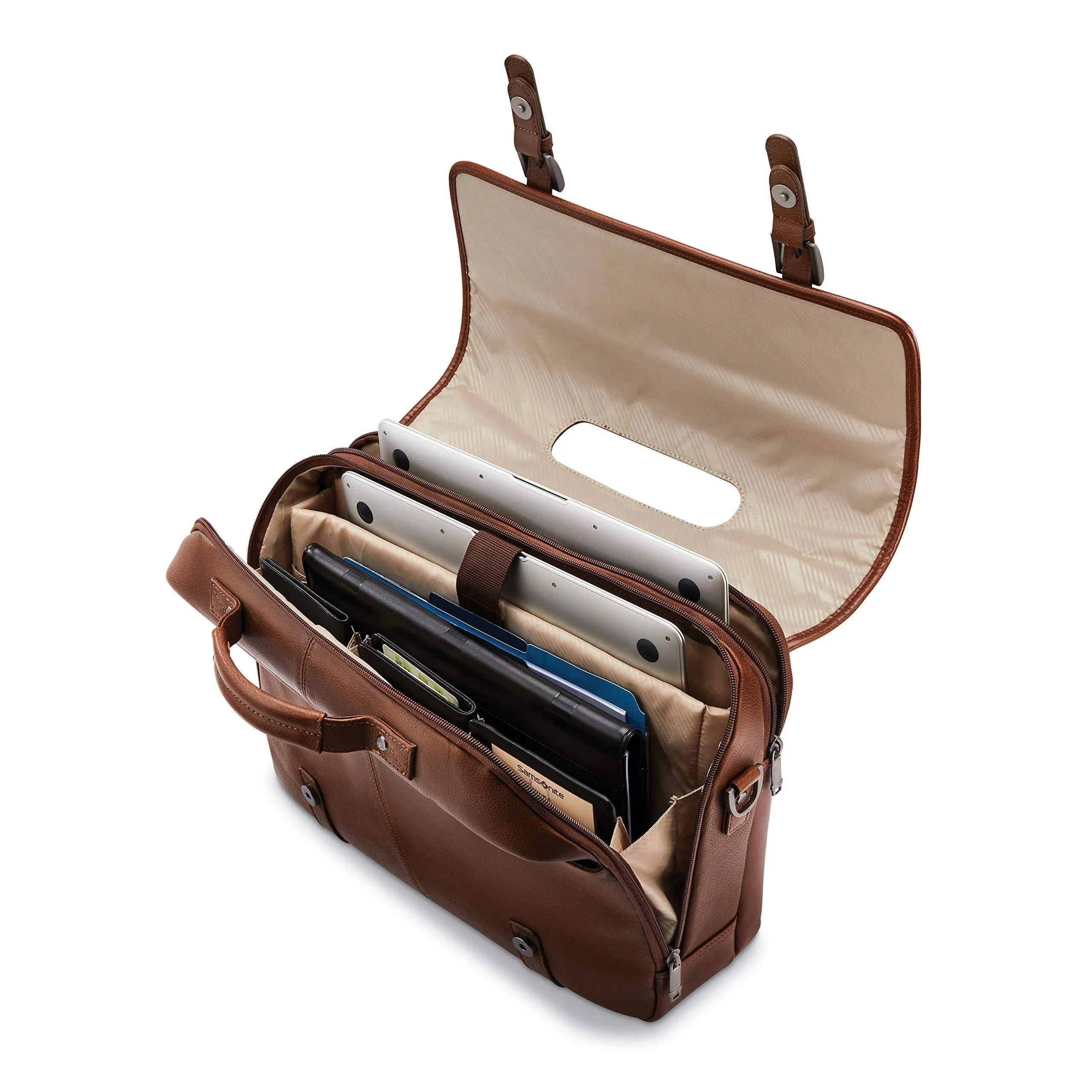 Samsonite Classic Leder Klapptaschen Samsonite