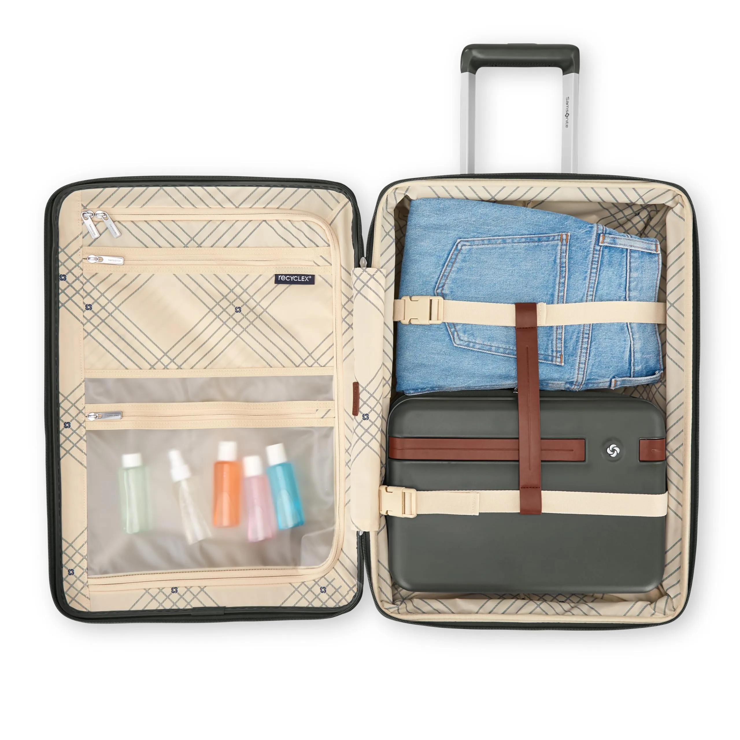 Samsonite Virtuosa Hartschalen-Koffer mit Drehrädern und erweiterbarem Fassungsvermögen