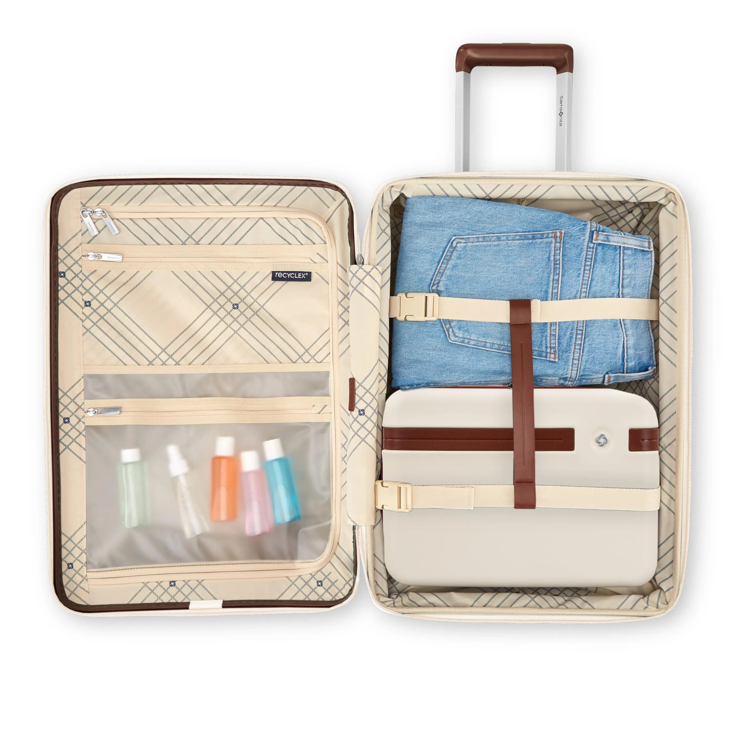 Samsonite Virtuosa Hartschalen-Koffer mit Drehrädern und erweiterbarem Fassungsvermögen