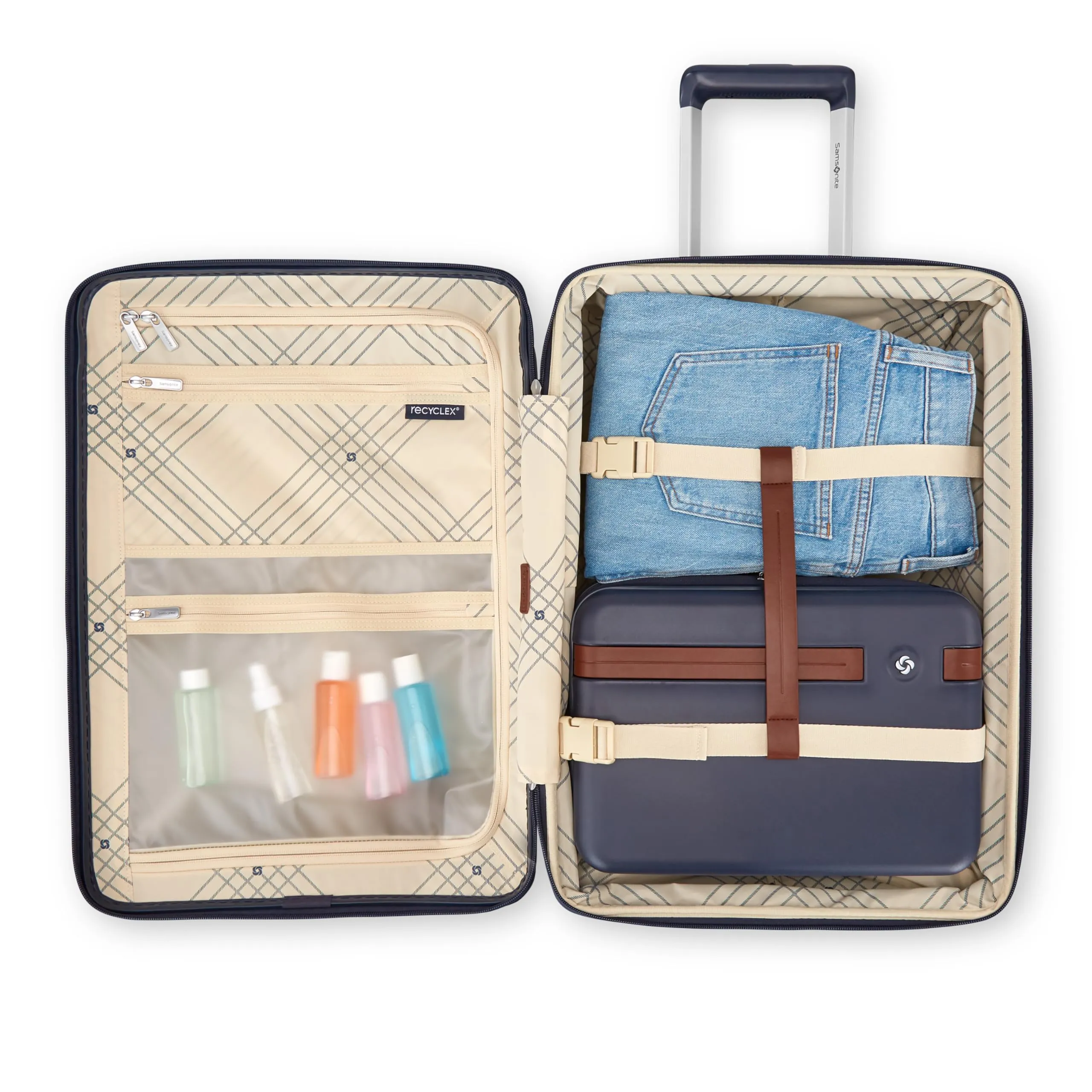 Samsonite Virtuosa Hartschalen-Koffer mit Drehrädern und erweiterbarem Fassungsvermögen