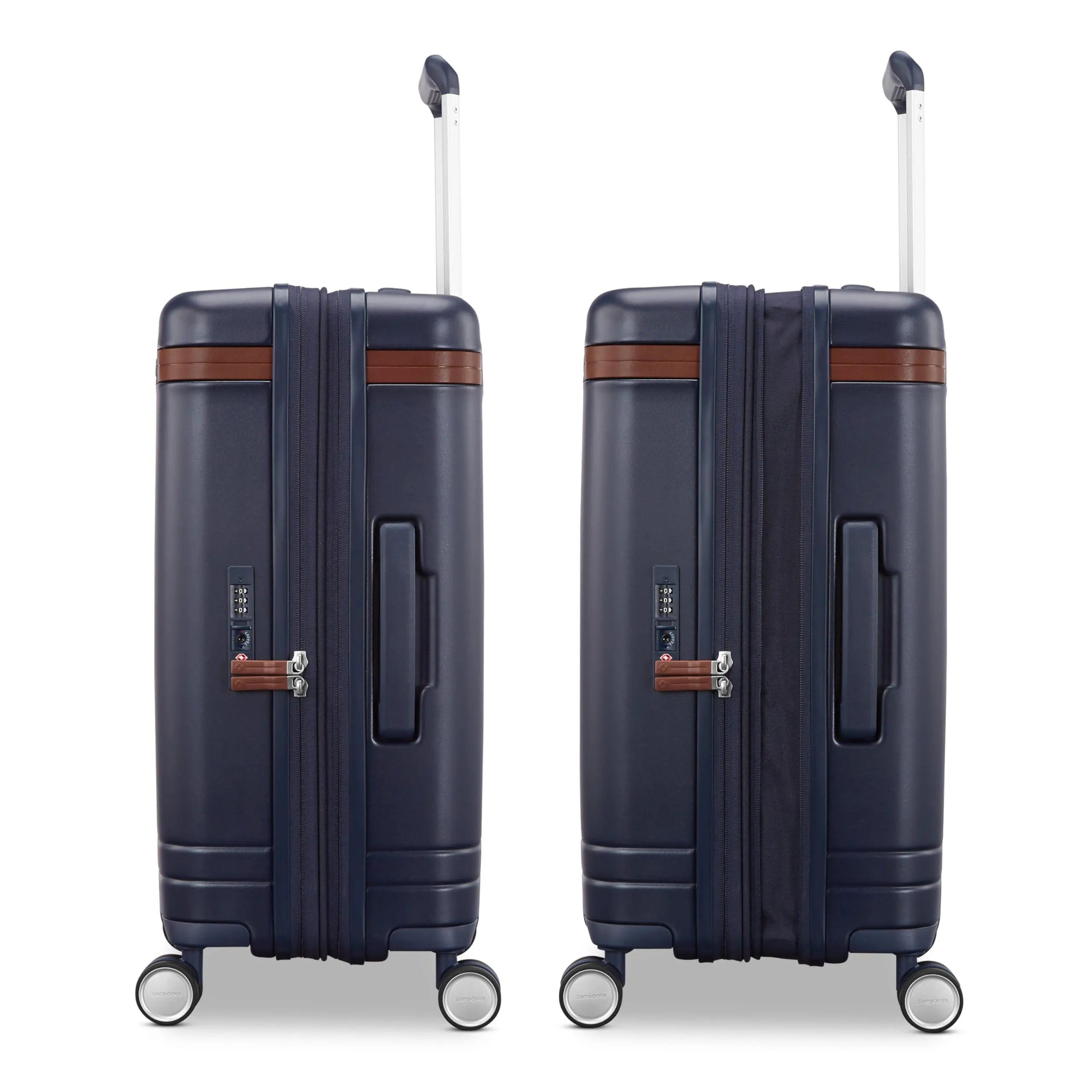 Samsonite Virtuosa Hartschalen-Koffer mit Drehrädern und erweiterbarem Fassungsvermögen