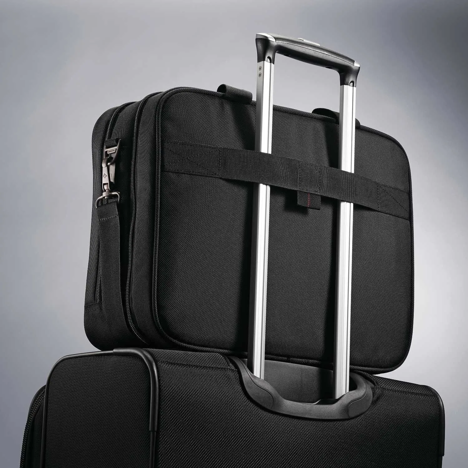 Samsonite Xenon 3.0 Gusset Check-Point Friendly Tech Locker Aktentasche, Schwarz, Doppeltasche Samsonite