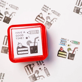 antislip vegan Sanby X Eric Small Things Pre-Inked Stamp Sweets