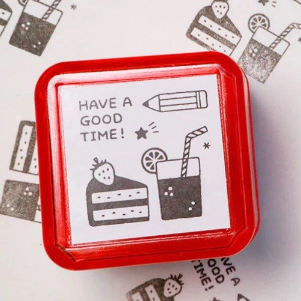 Sanby X Eric Small Things Pre-Inked Stamp Sweets tiny bamboo