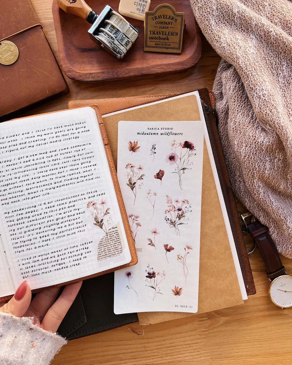 cool valuable Sarica Studio Midautumn Wildflowers Stickers