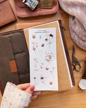 Sarica Studio Midautumn Wildflowers Stickers bamboo