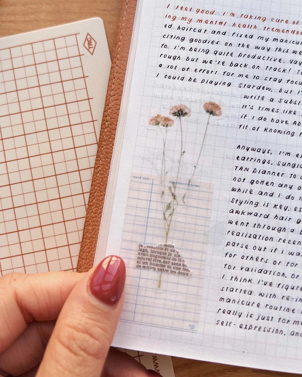 adjustable glossy Sarica Studio Pressed Wildflowers 01 Stickers