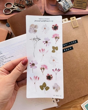 Sarica Studio Pressed Wildflowers 03 Stickers vintage collectible