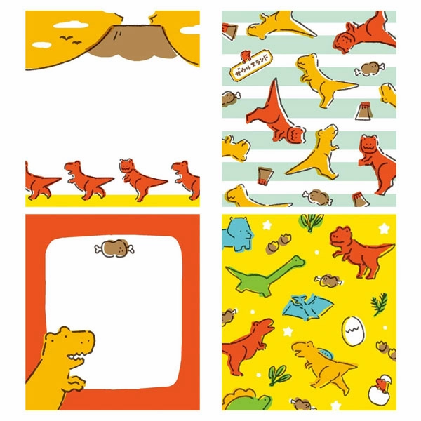 portable Saurus Land Memo Pad Terrasaurus