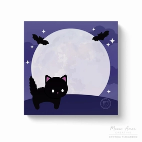 short metal Scaredy Cat Sticky Notes