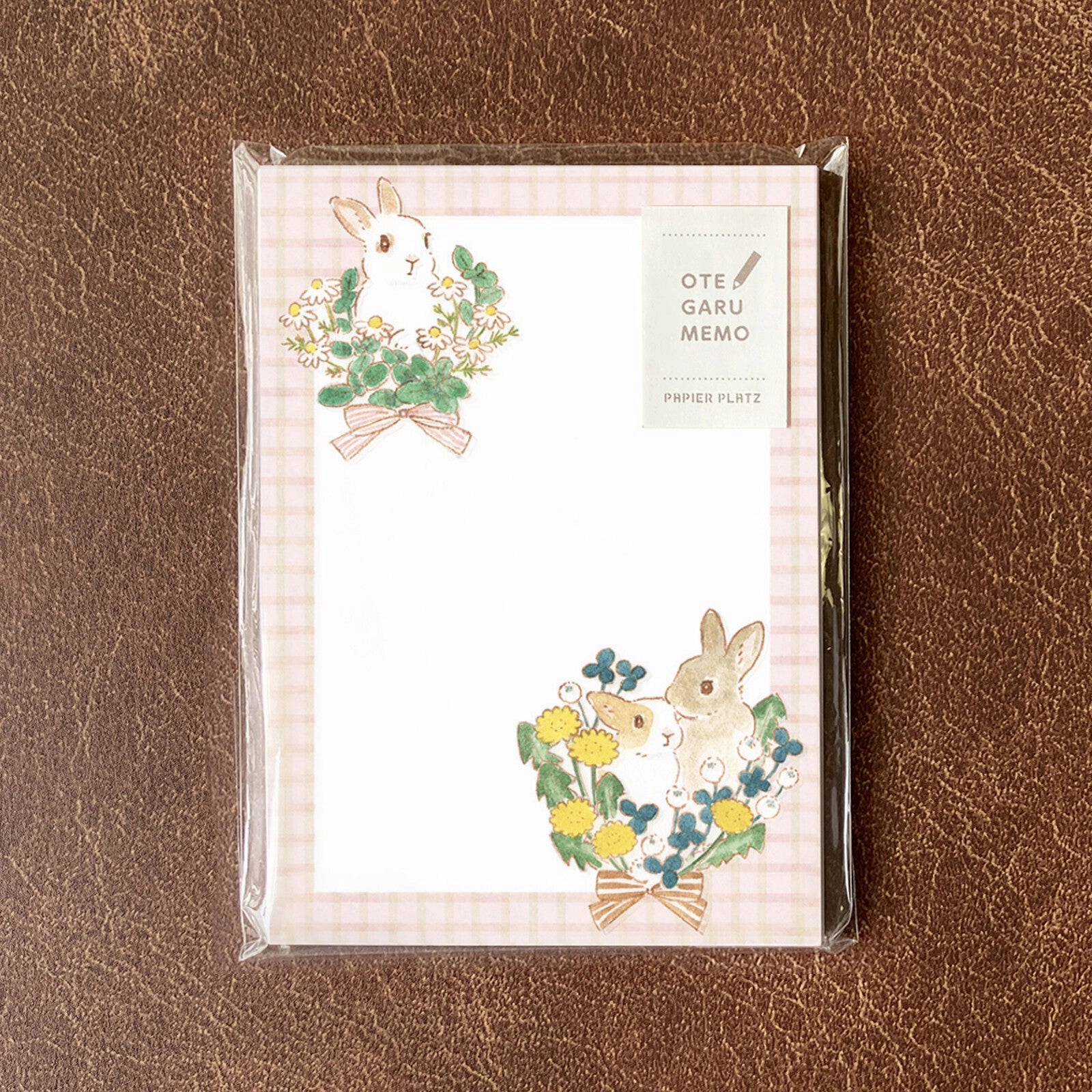 maxi Schinako Moriyama Memo Pad Bunnies And Flowers