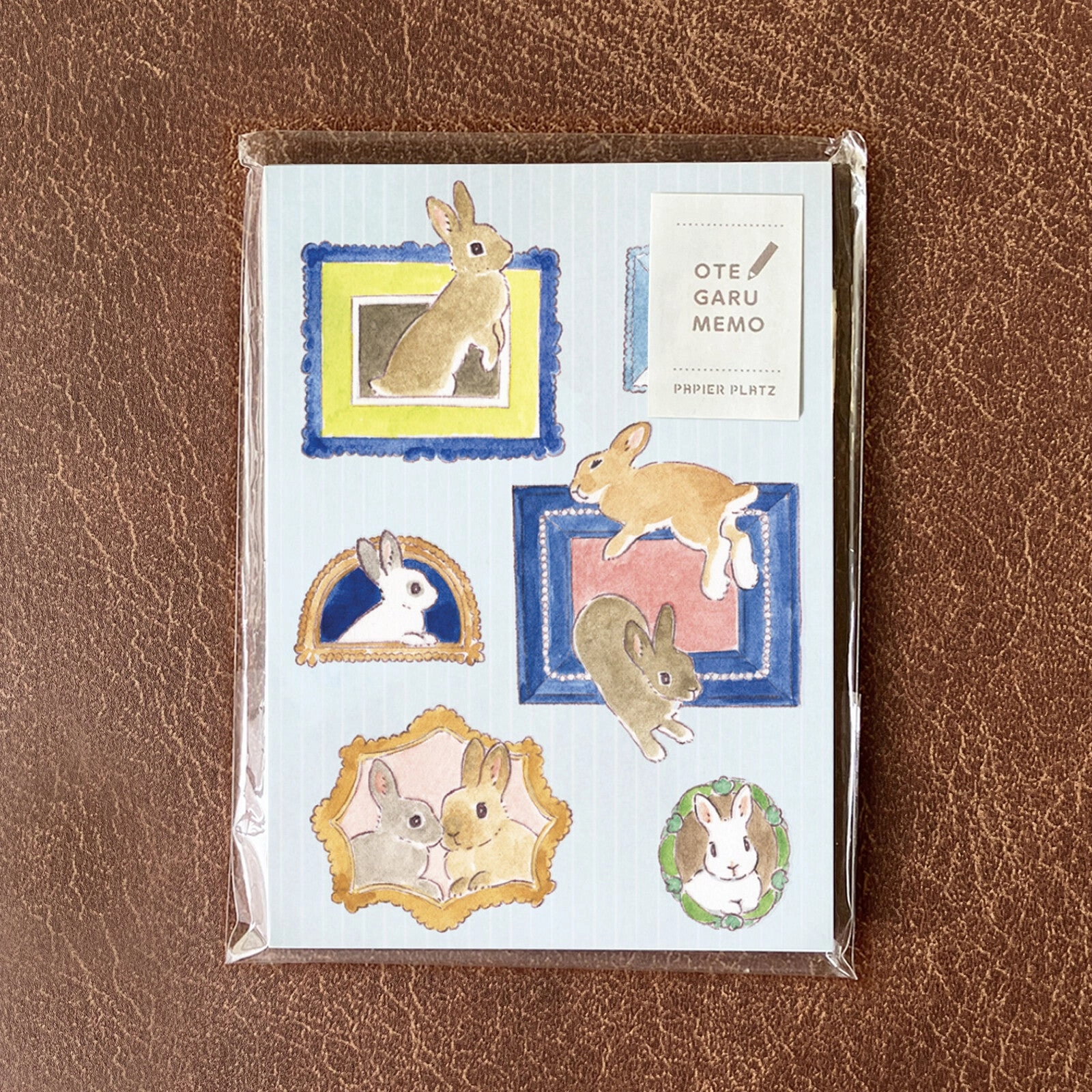 Schinako Moriyama Memo Pad Bunnies And Frames seasonal wide