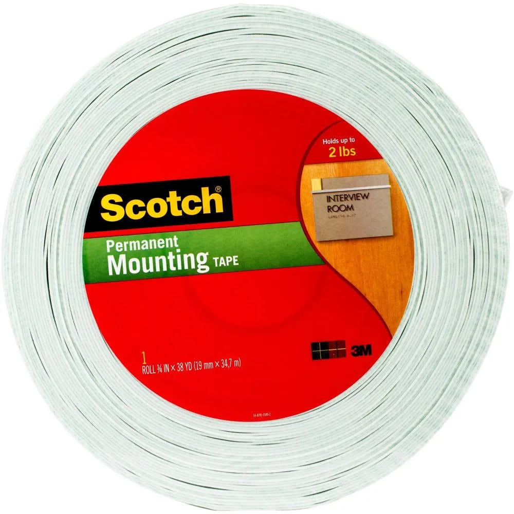 Scotch Double-Sided Foam Mounting Tape - 3/4" X 38Yd giant