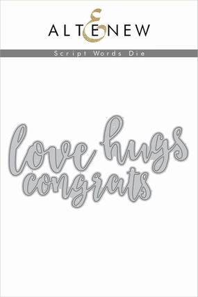 collectible Script Words Die Set