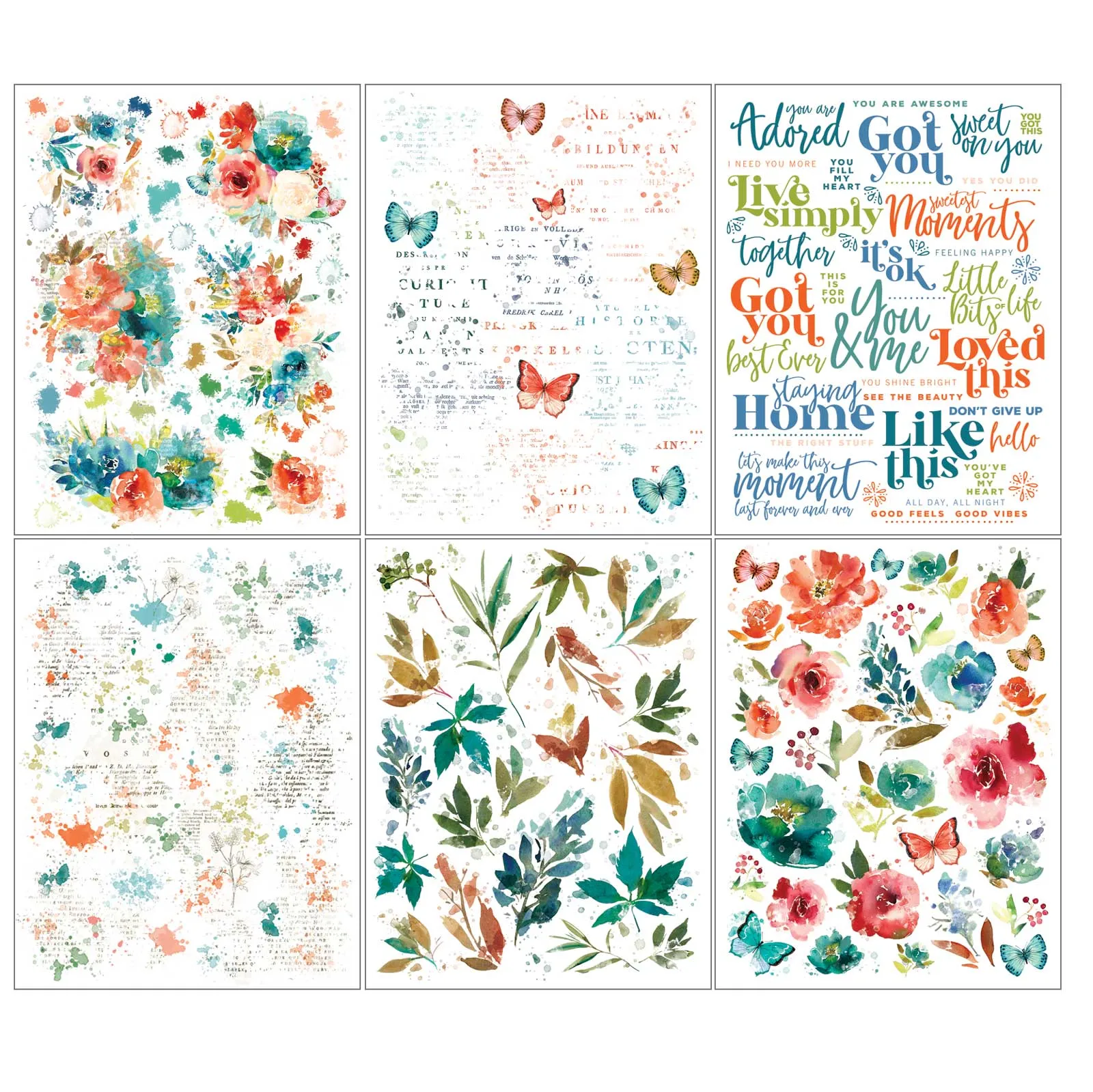 49 And Market  Art Options Alena Rub On Transfers luxury