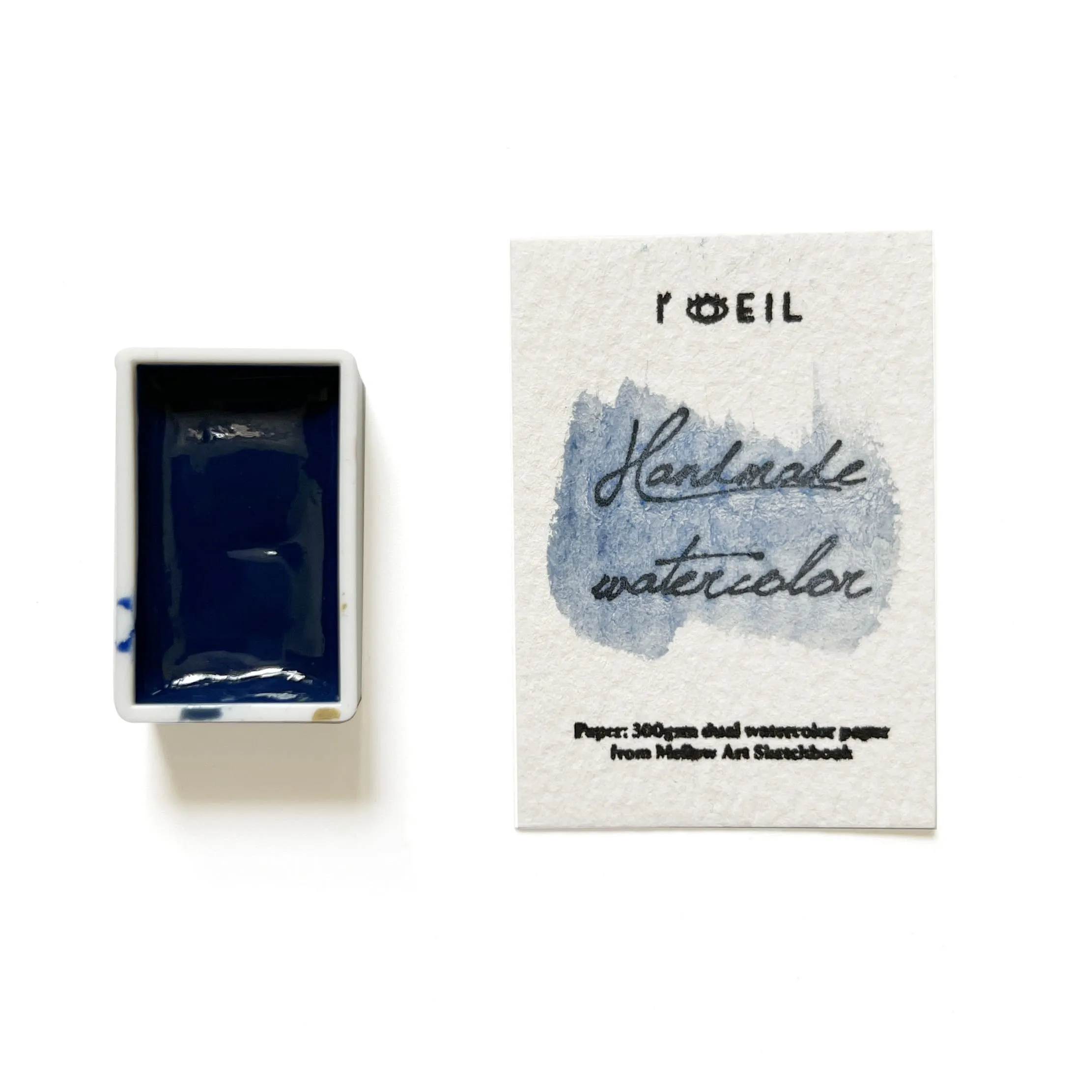 Blue Glaze - Artist Grade Handmade Honey Based Watercolor Paint Full Pan 3.2Ml kit