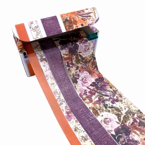 mini automatic Artoptions Plum Grove Fabric Tape Assortment 4/Rolls