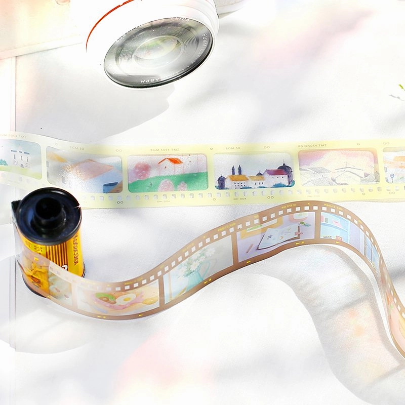 cool Light Yellow Film Washi Tape Clear Bgm