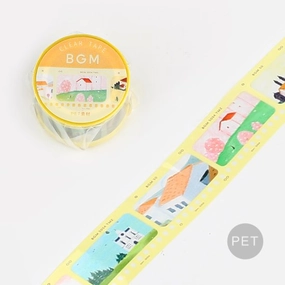 Light Yellow Film Washi Tape Clear Bgm special