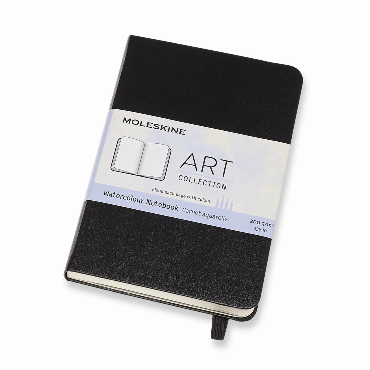 refined compact Moleskine Watercolor Portrait Notebook- Pocket Size