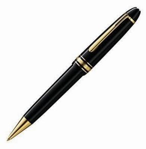 glossy Montblanc Meisterstck Gold-Coated Legrand Ballpoint Pen
